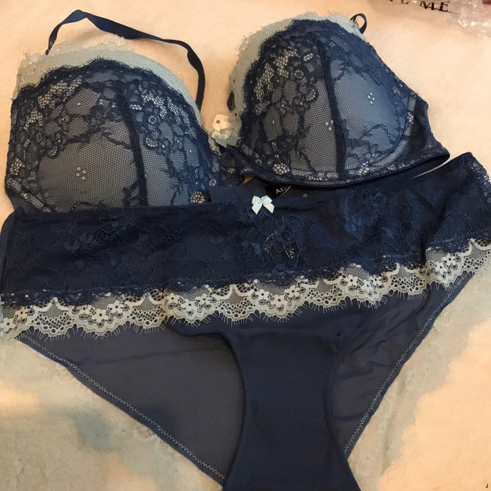 COPY - Baby Blue Bra Set by, Adore me
